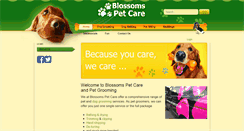 Desktop Screenshot of blossoms-pet-care.co.uk