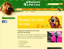 Tablet Screenshot of blossoms-pet-care.co.uk